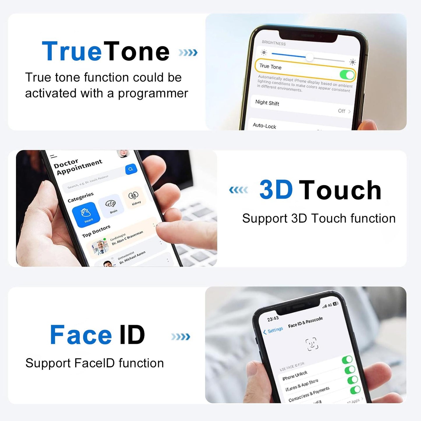 For iPhone 16 Plus HD+ incell Screen