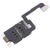 For iPhone 16 Plus Single SIM Card Holder Socket with Flex Cable