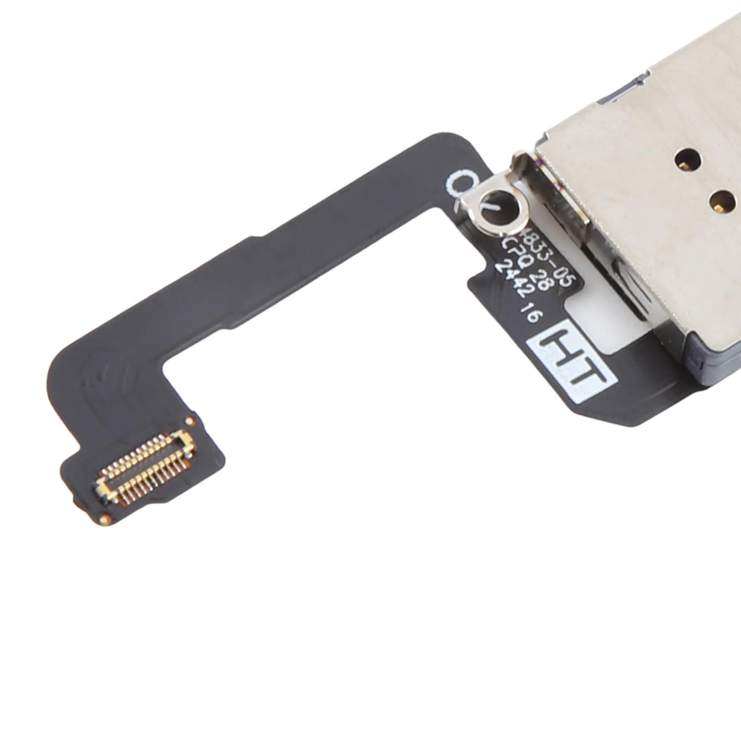 For iPhone 16 Plus Dual SIM Card Holder Socket with Flex Cable