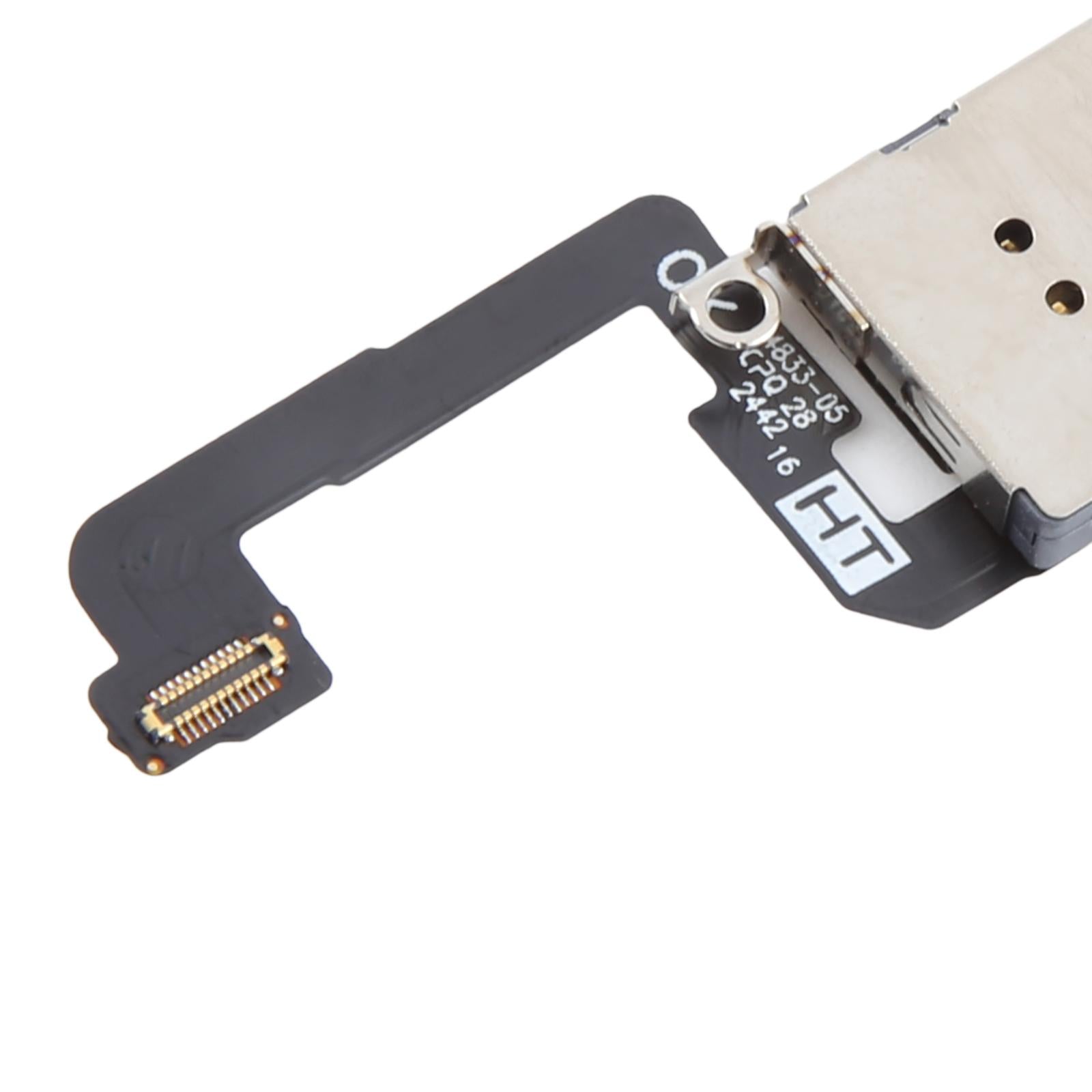 For iPhone 16 Plus Dual SIM Card Holder Socket with Flex Cable