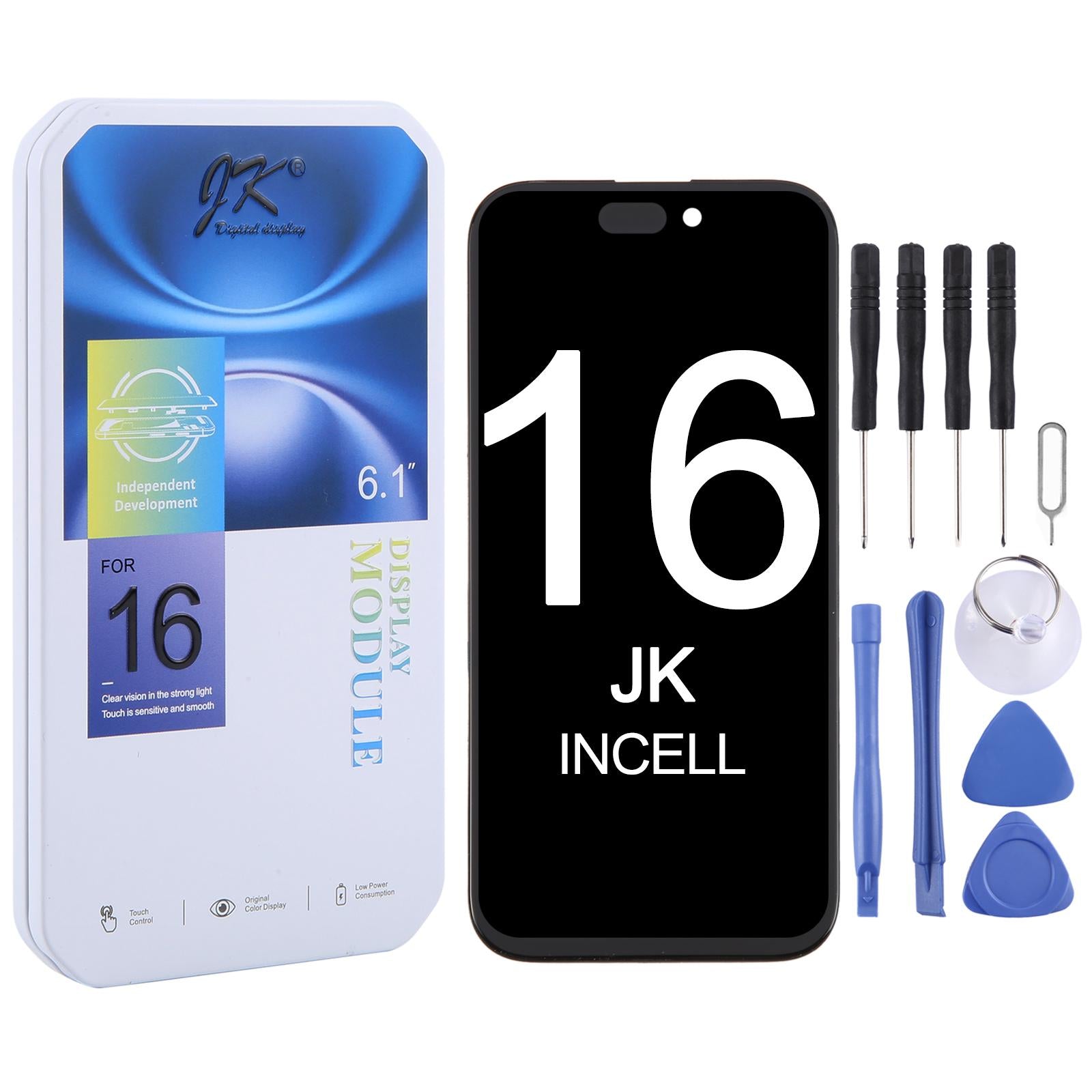 JK incell LCD Screen For iPhone 16