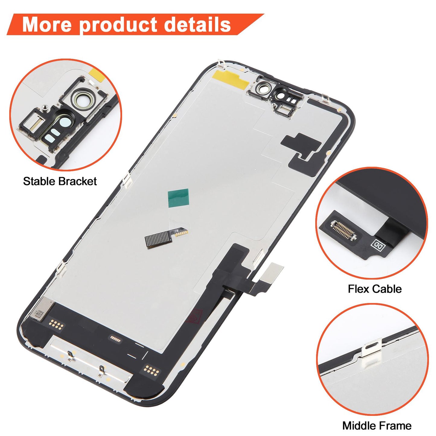 For iPhone 16 DD Soft OLED Screen, Remove IC Need Professional Repair