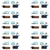 For iPhone 16 Pro Max 10pcs 6 in 1 Speaker Dustproof Mesh Set (Black)