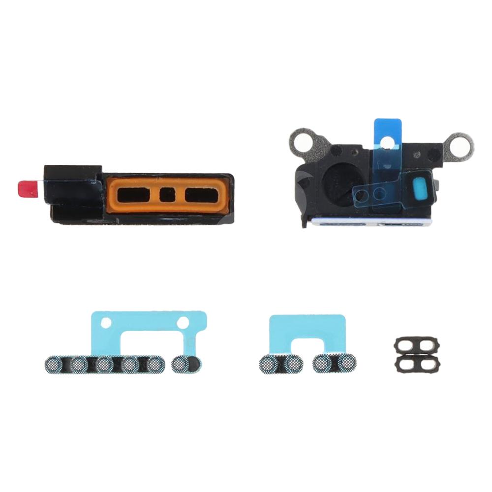 For iPhone 16 Pro Max 10pcs 6 in 1 Speaker Dustproof Mesh Set (Black)