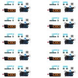 For iPhone 16 Pro Max 10pcs 6 in 1 Speaker Dustproof Mesh Set (Gold)