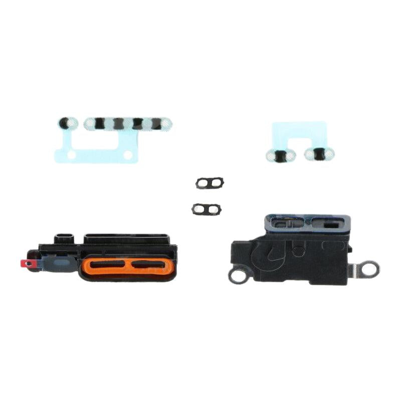 For iPhone 16 Plus 6 in 1 Speaker DustPlusof Mesh Set (White)