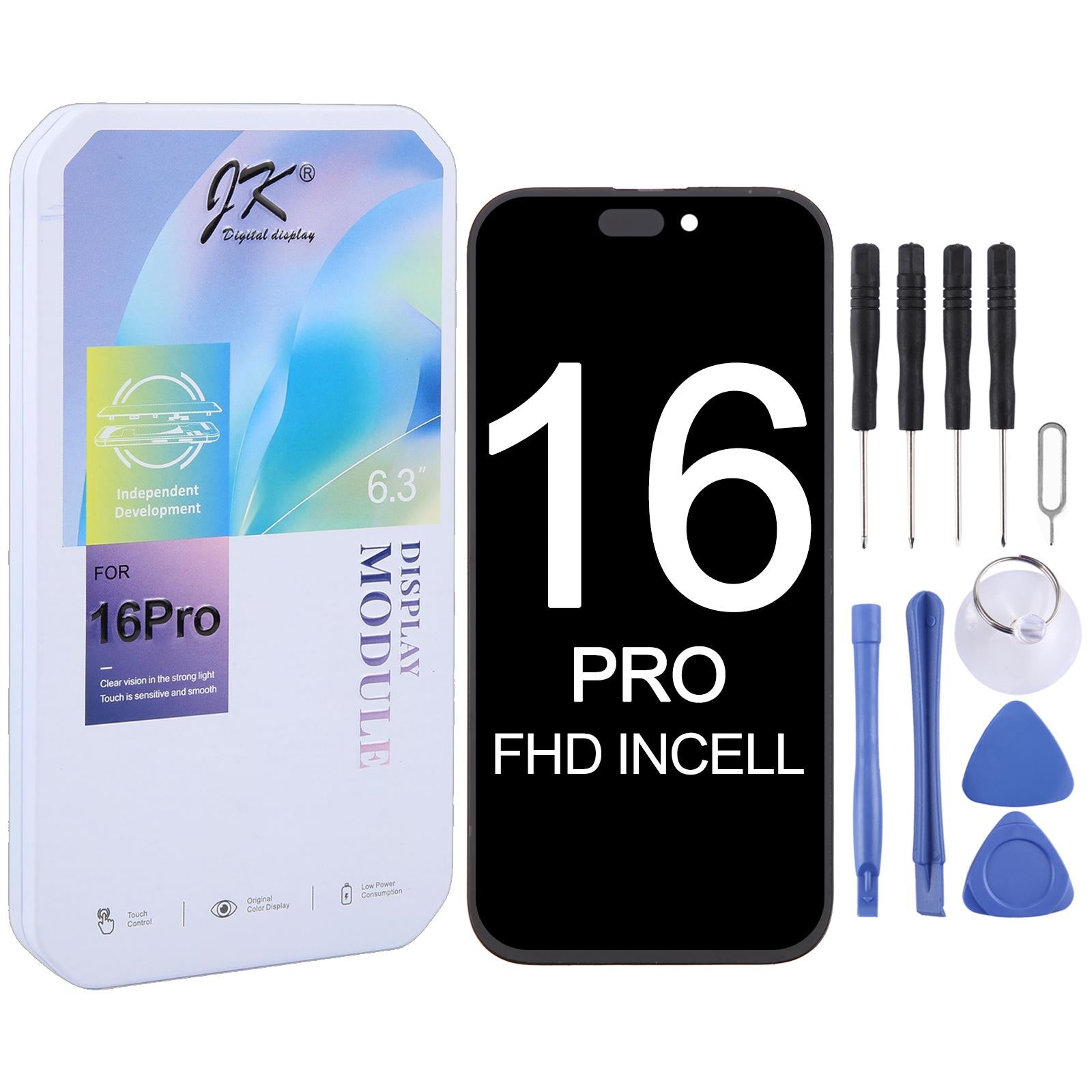 JK incell LCD Screen For iPhone 16 Pro