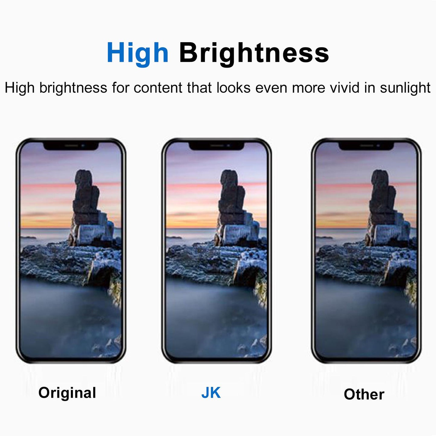 JK Hard OLED Screen For iPhone 16 Plus