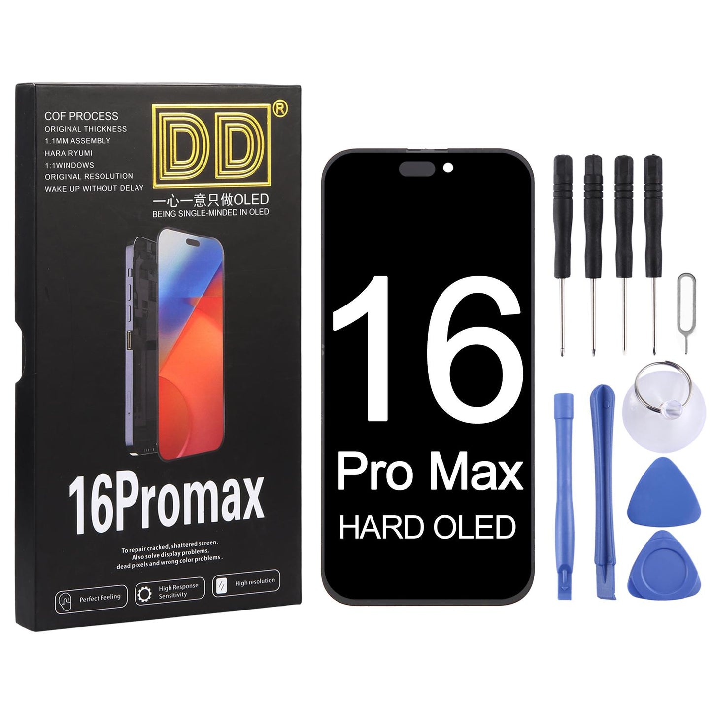 For iPhone 16 Pro Max DD Hard OLED Screen