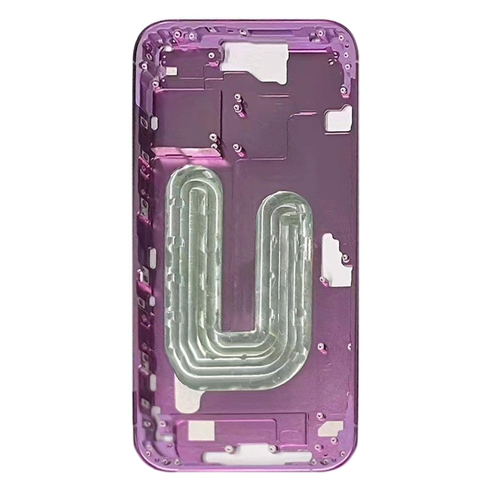 For iPhone 16 Middle Frame Bezel Plate (Pink)