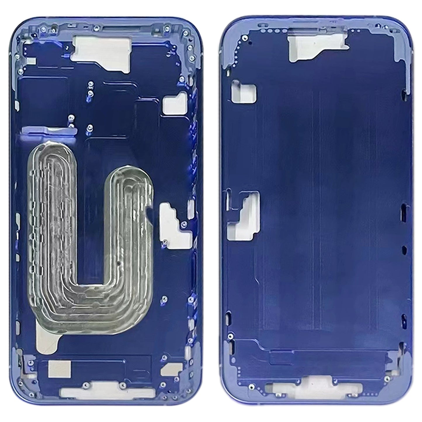 For iPhone 16 Middle Frame Bezel Plate (Blue)