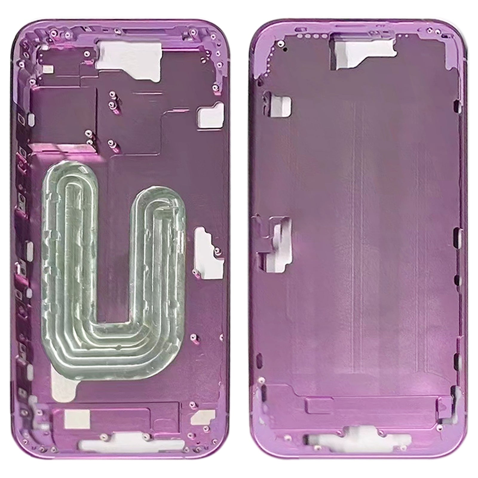 For iPhone 16 Plus Middle Frame Bezel Plate (Pink)