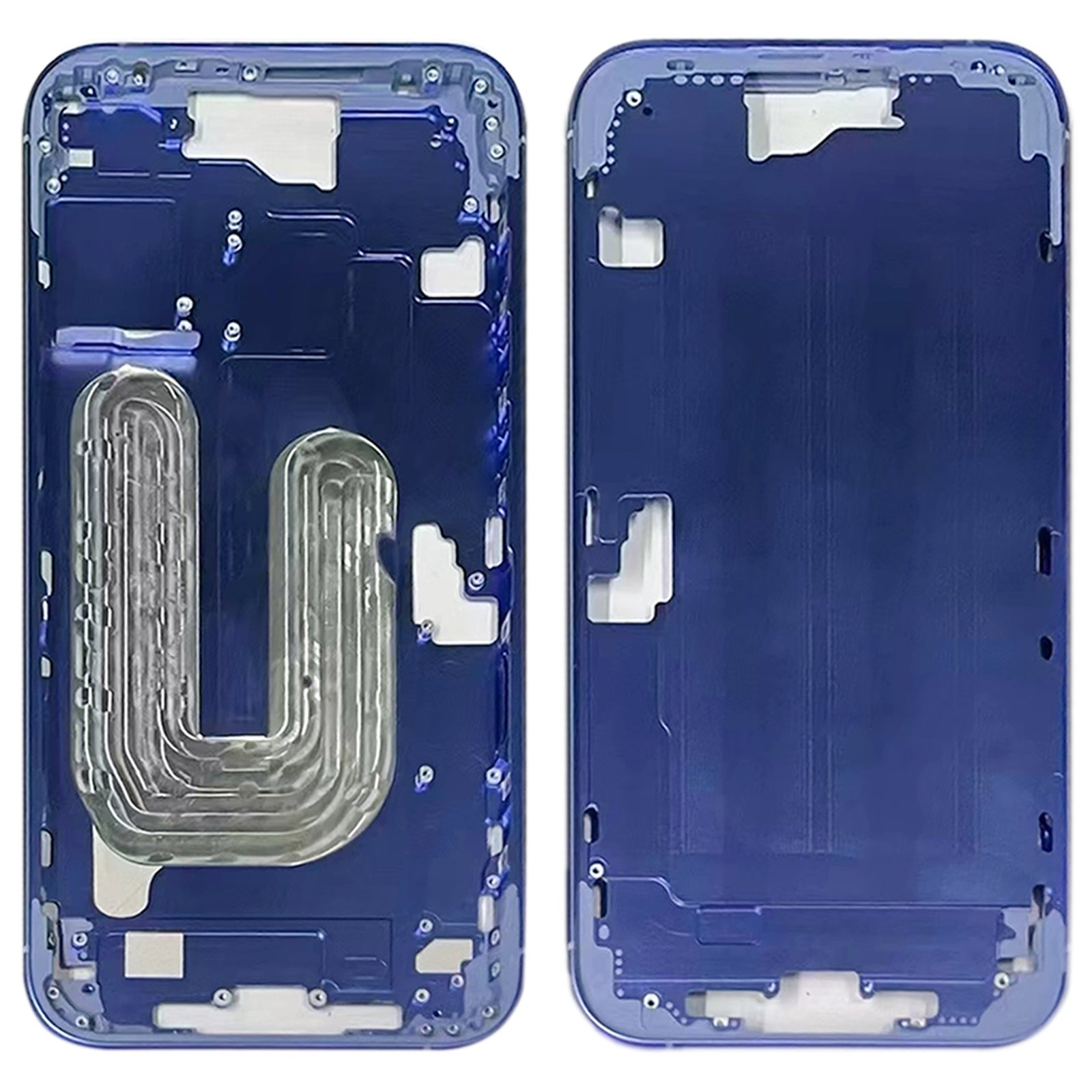 For iPhone 16 Plus Middle Frame Bezel Plate (Blue)