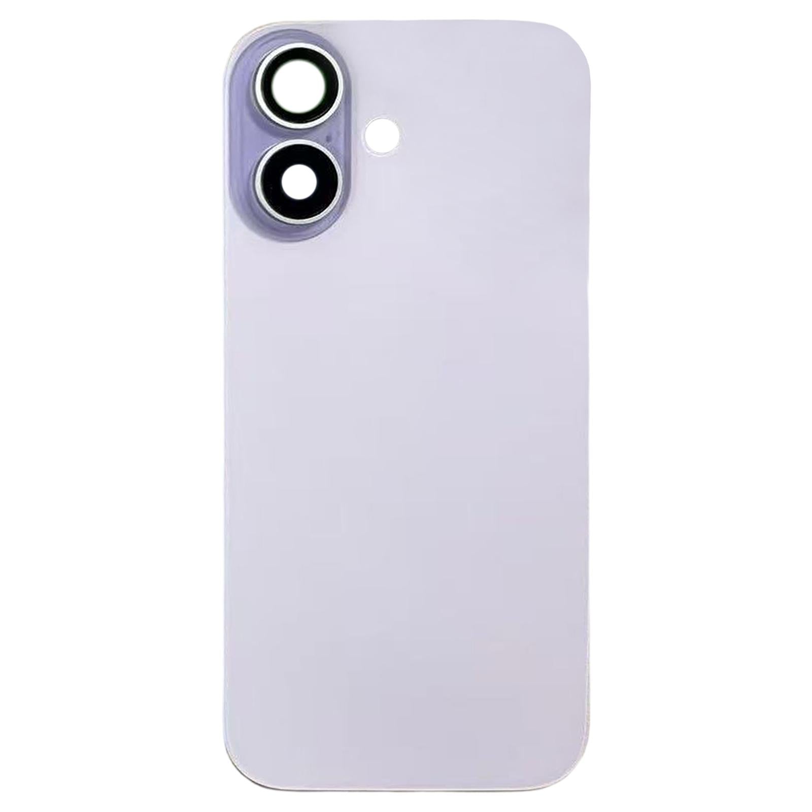 For iPhone 17 Glass Battery Back Cover with Camera Lens Cover(Purple)