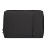 11.6 inch Universal Fashion Soft Laptop Denim Bags Portable Zipper Notebook Laptop Case Pouch for MacBook Air, Lenovo and other Laptops, Size: 32.2x21.8x2cm(Black)
