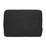 11.6 inch Universal Fashion Soft Laptop Denim Bags Portable Zipper Notebook Laptop Case Pouch for MacBook Air, Lenovo and other Laptops, Size: 32.2x21.8x2cm(Black)