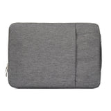 11.6 inch Universal Fashion Soft Laptop Denim Bags Portable Zipper Notebook Laptop Case Pouch for MacBook Air, Lenovo and other Laptops, Size: 32.2x21.8x2cm (Grey)