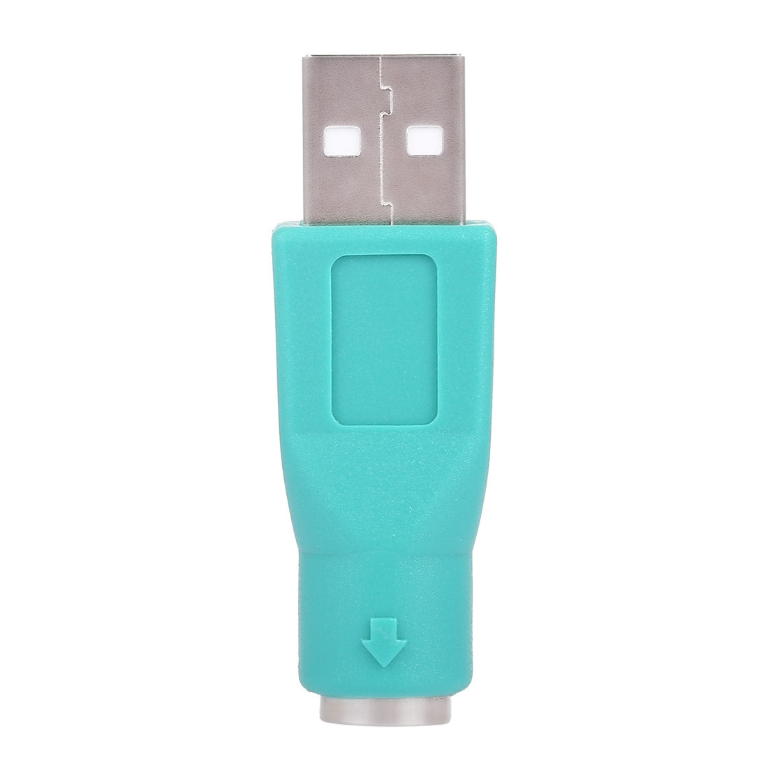 USB-A-Plug-to-mini-DIN6-female-Adapter-(PS/2-to-USB)(Green)