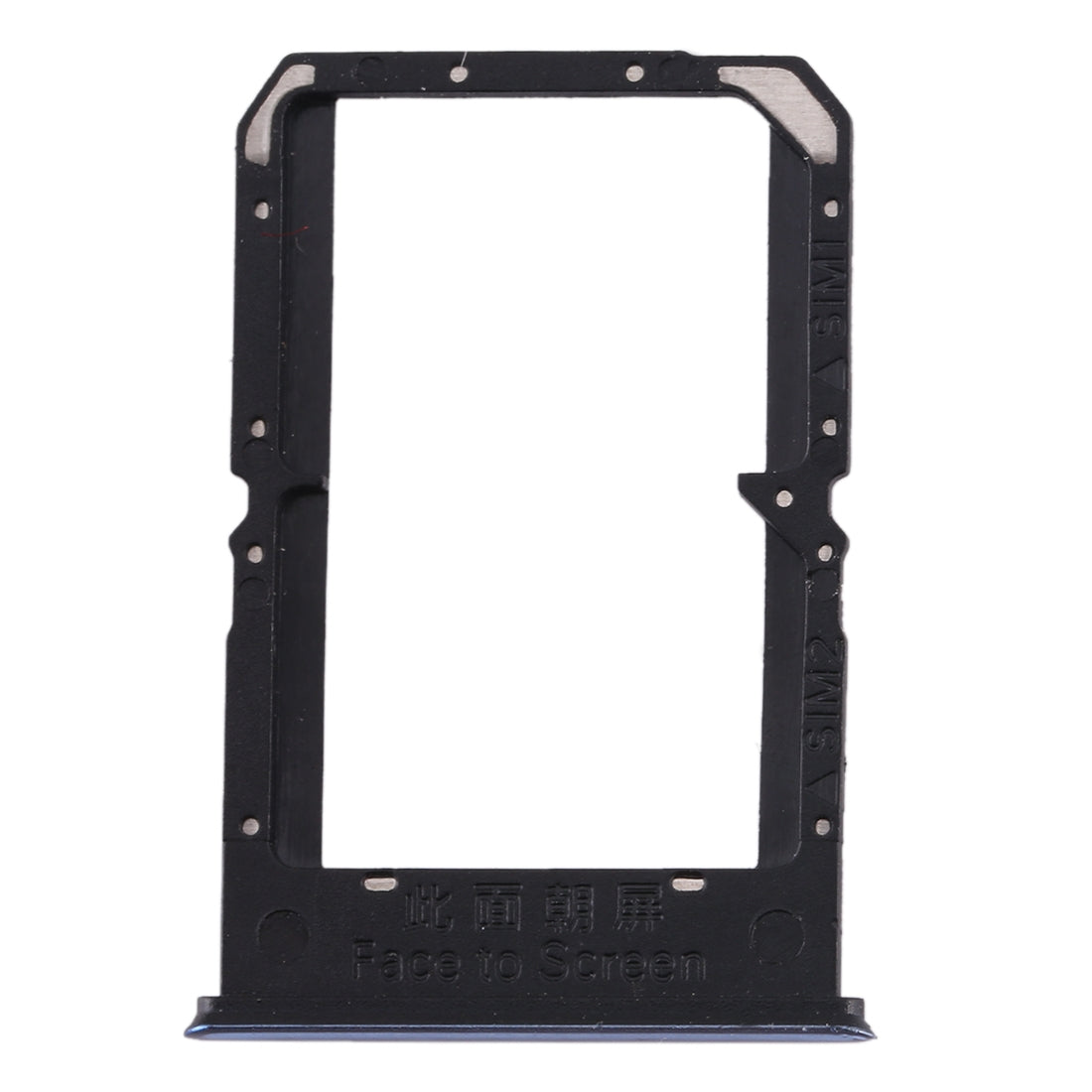 For-OPPO-Reno3/K7-5G/Find-X2-Lite-SIM-Card-Tray-+-SIM-Card-Tray(Blue)