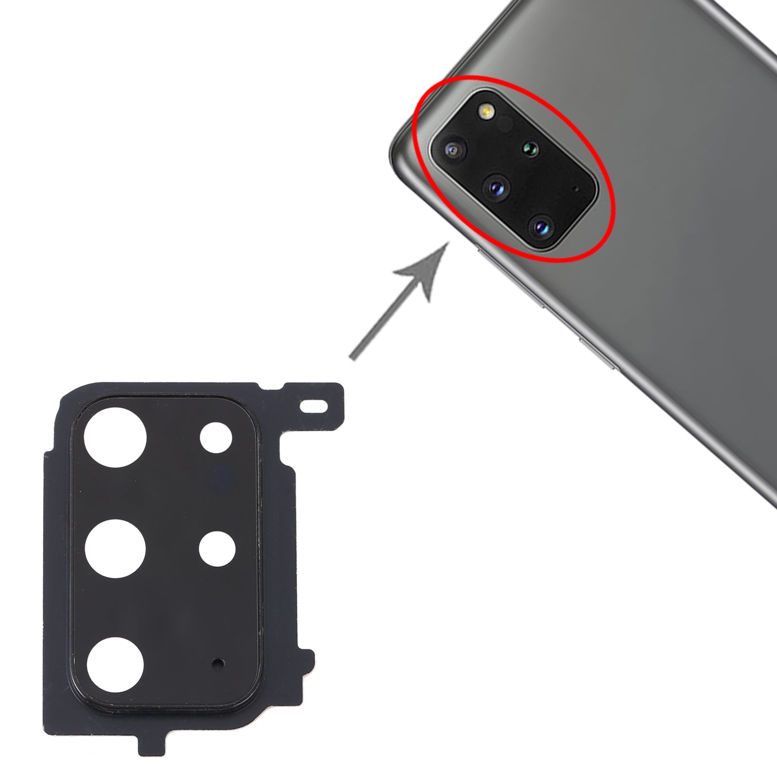 For-Samsung-Galaxy-S20+-Camera-Lens-Cover-(Black)