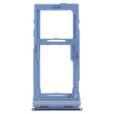 For-Samsung-Galaxy-M52-5G-SM-M526B-Original-SIM-Card-Tray-+-SIM-Card-Tray-/-Micro-SD-card-tray-(Blue)