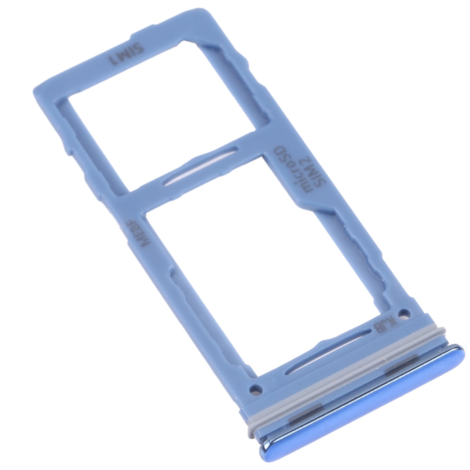 For-Samsung-Galaxy-M52-5G-SM-M526B-Original-SIM-Card-Tray-+-SIM-Card-Tray-/-Micro-SD-card-tray-(Blue)
