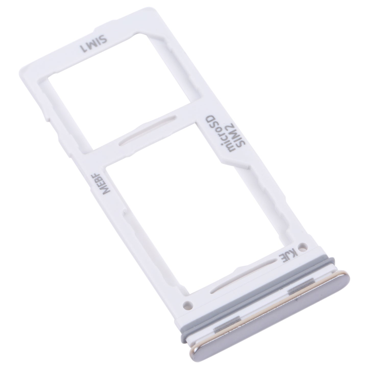 For-Samsung-Galaxy-M52-5G-SM-M526B-Original-SIM-Card-Tray-+-SIM-Card-Tray-/-Micro-SD-card-tray-(White)