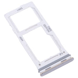 For-Samsung-Galaxy-M52-5G-SM-M526B-Original-SIM-Card-Tray-+-SIM-Card-Tray-/-Micro-SD-card-tray-(White)