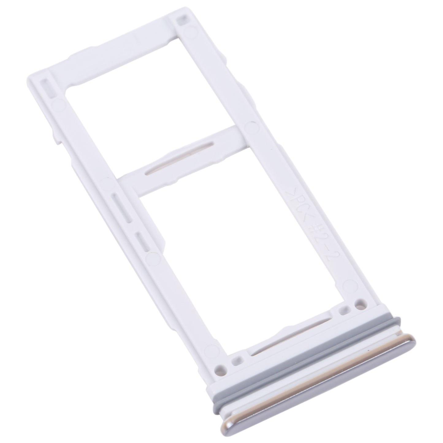 For-Samsung-Galaxy-M52-5G-SM-M526B-Original-SIM-Card-Tray-+-SIM-Card-Tray-/-Micro-SD-card-tray-(White)