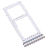 For-Samsung-Galaxy-M52-5G-SM-M526B-Original-SIM-Card-Tray-+-SIM-Card-Tray-/-Micro-SD-card-tray-(White)