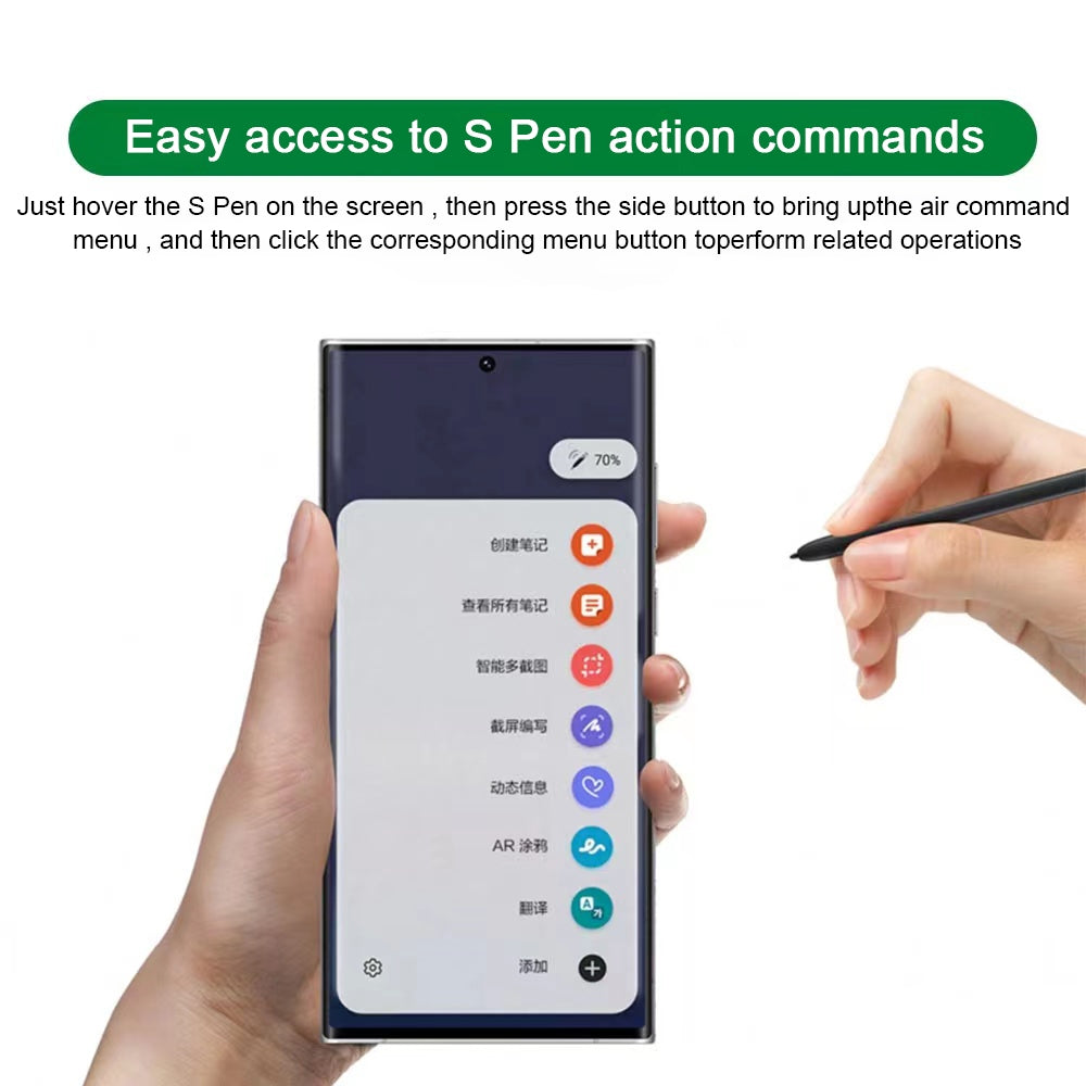 For-Samsung-Galaxy-S22-Ultra-5G-SM-908B-Screen-Touch-Pen,-Bluetooth-Not-Supported-(Black)