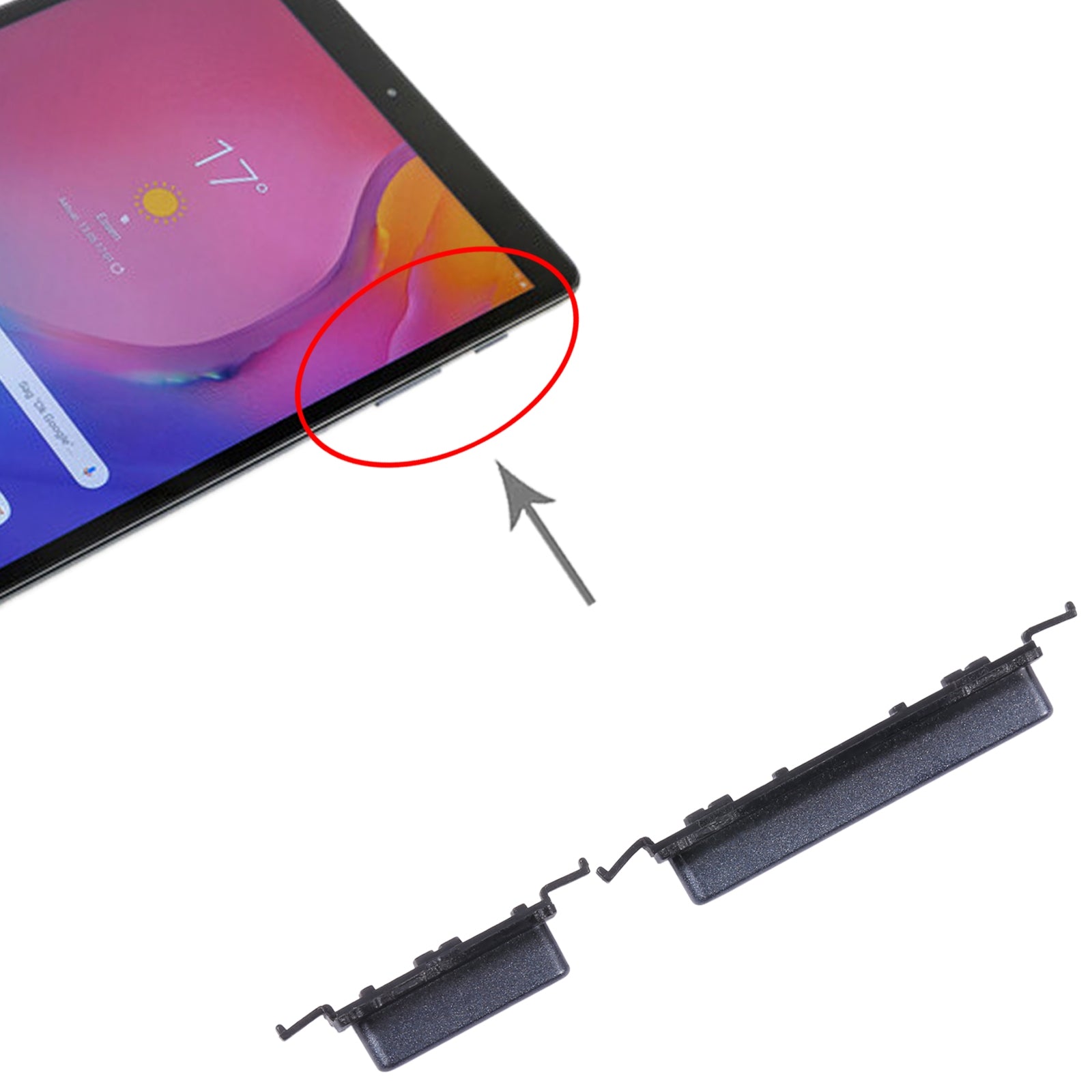 For-Samsung-Galaxy-Tab-A-10.1-2019-SM-T510-Original-Power-Button-+-Volume-Button-Control-Button-(Black)