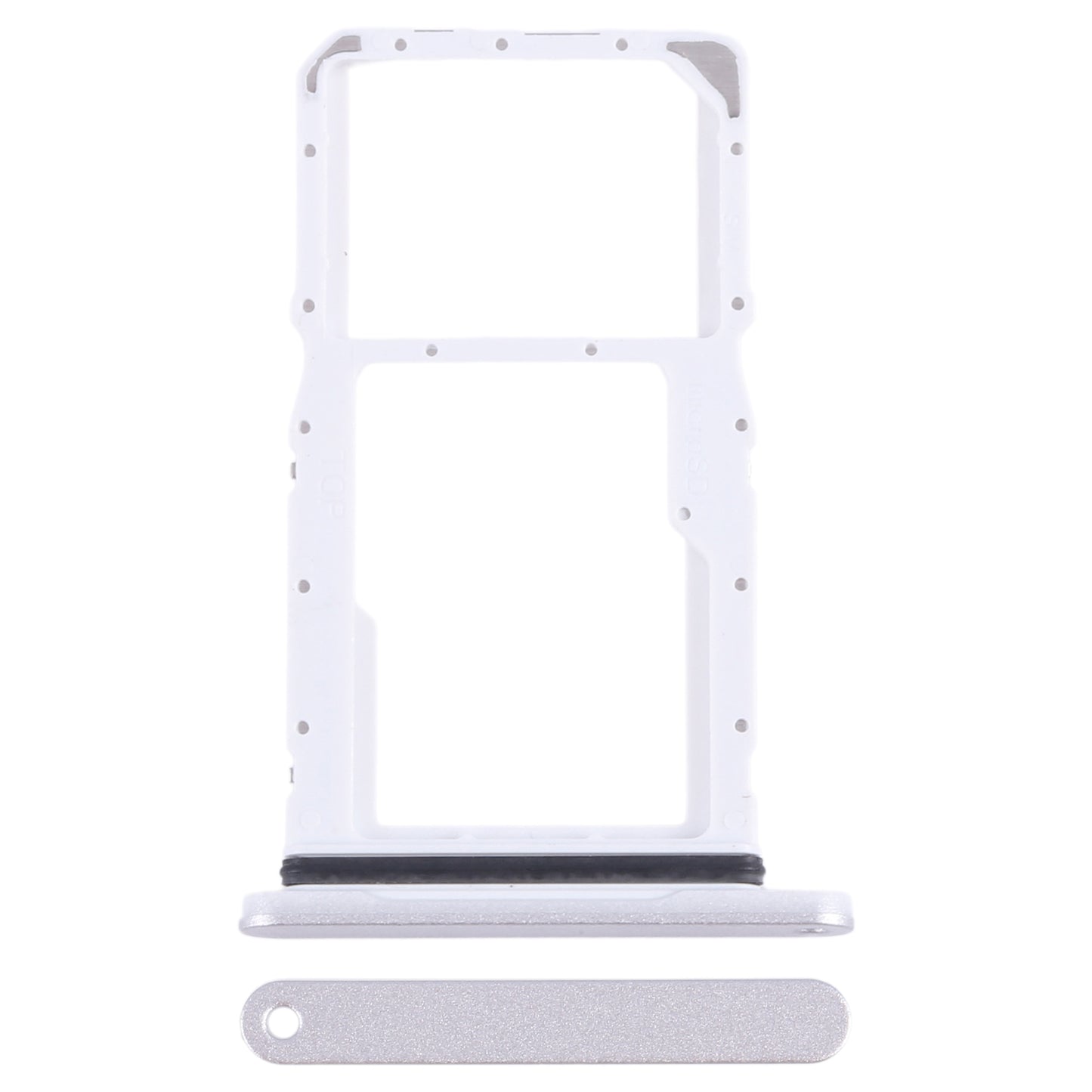 For-Samsung-Galaxy-Tab-A9+-5G-SM-X215-Original-SIM-+-Micro-SD-Card-Tray-(Silver)