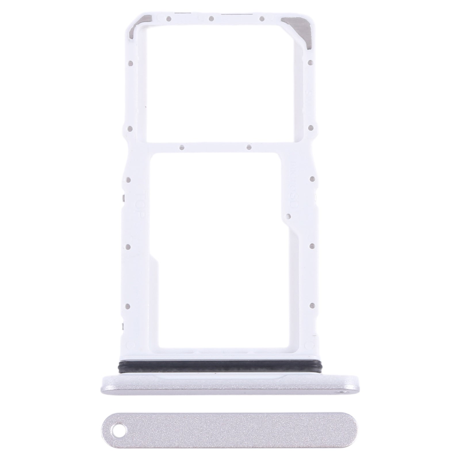 For-Samsung-Galaxy-Tab-A9+-5G-SM-X215-Original-SIM-+-Micro-SD-Card-Tray-(Silver)