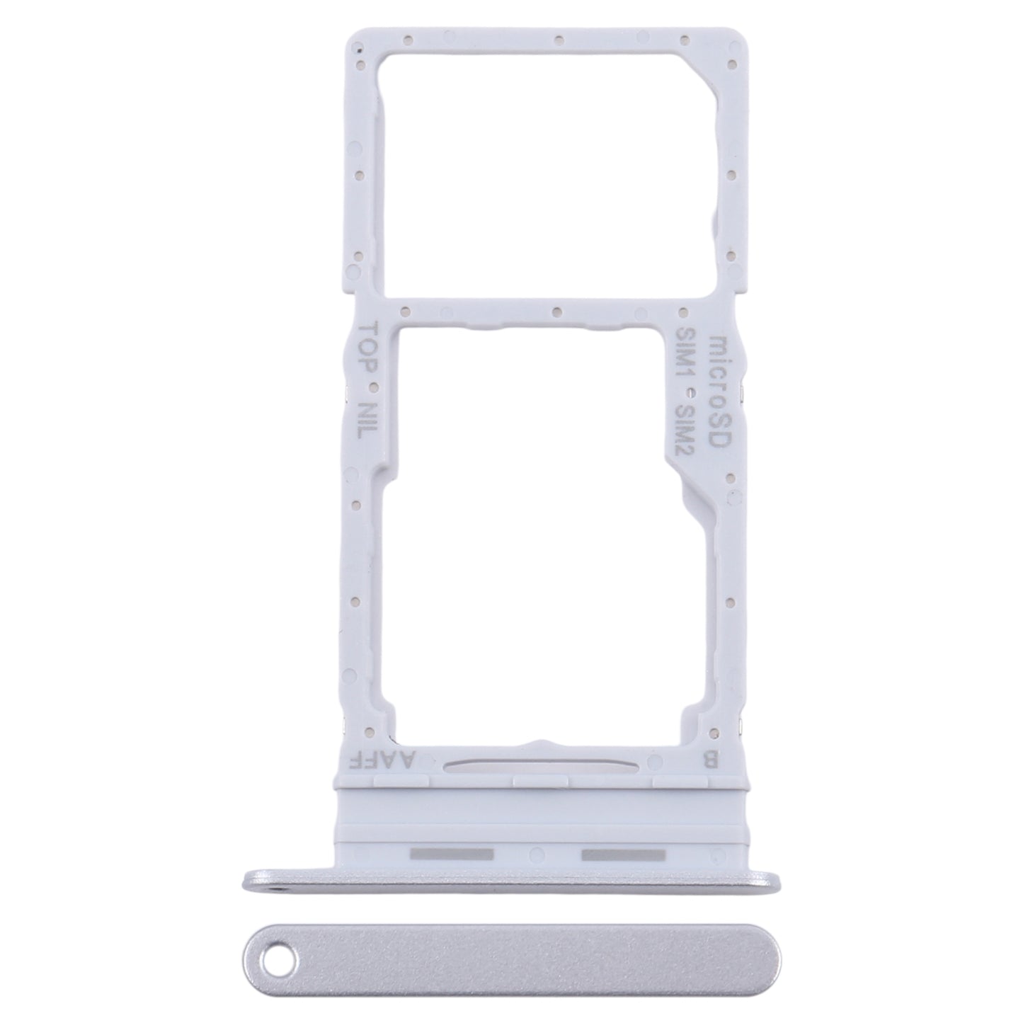 For-Samsung-Galaxy-A16-5G-SM-A166B-Original-SIM-+-SIM-/-Micro-SD-Card-Tray-(Silver)