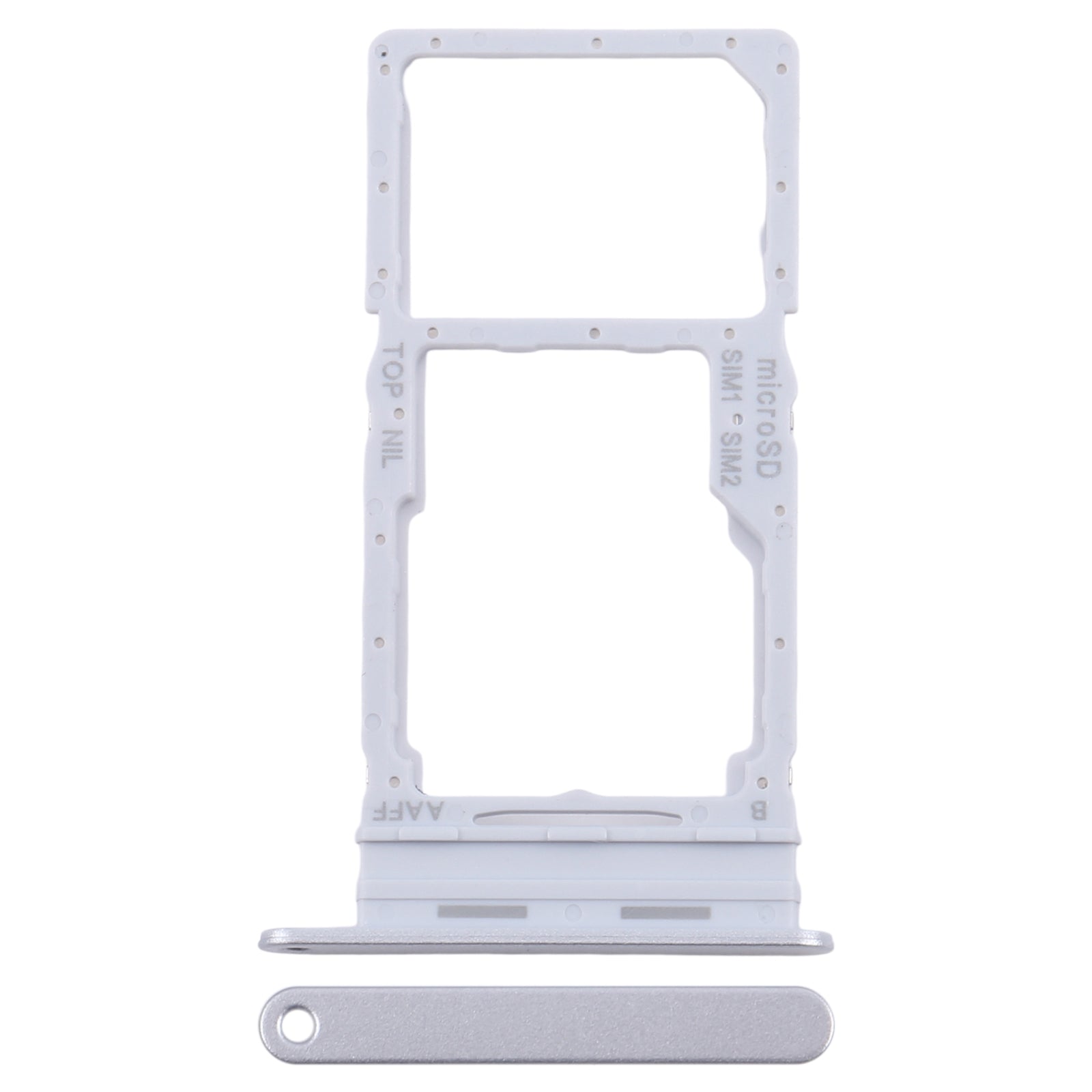 For-Samsung-Galaxy-A16-5G-SM-A166B-Original-SIM-+-SIM-/-Micro-SD-Card-Tray-(Silver)