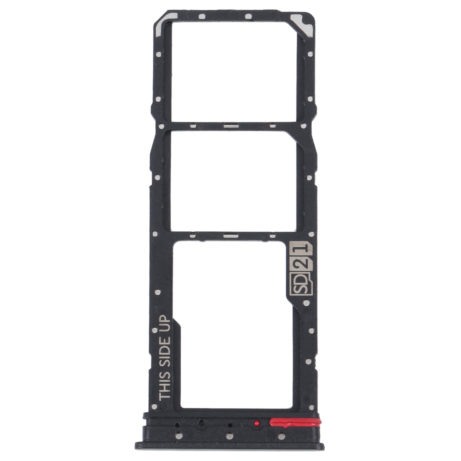 For-Motorola-Moto-G32-SIM-Card-Tray-+-SIM-Card-Tray-+-Micro-SD-Card-Tray-(Black)