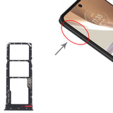 For-Motorola-Moto-G32-SIM-Card-Tray-+-SIM-Card-Tray-+-Micro-SD-Card-Tray-(Black)
