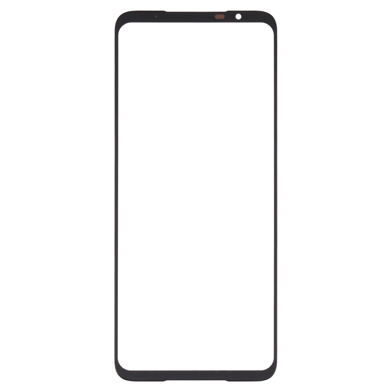 For-Asus-ROG-Phone-5S-/-5S-Pro-ZS676KS-Front-Screen-Outer-Glass-Lens-with-OCA-Optically-Clear-Adhesive-(Black)