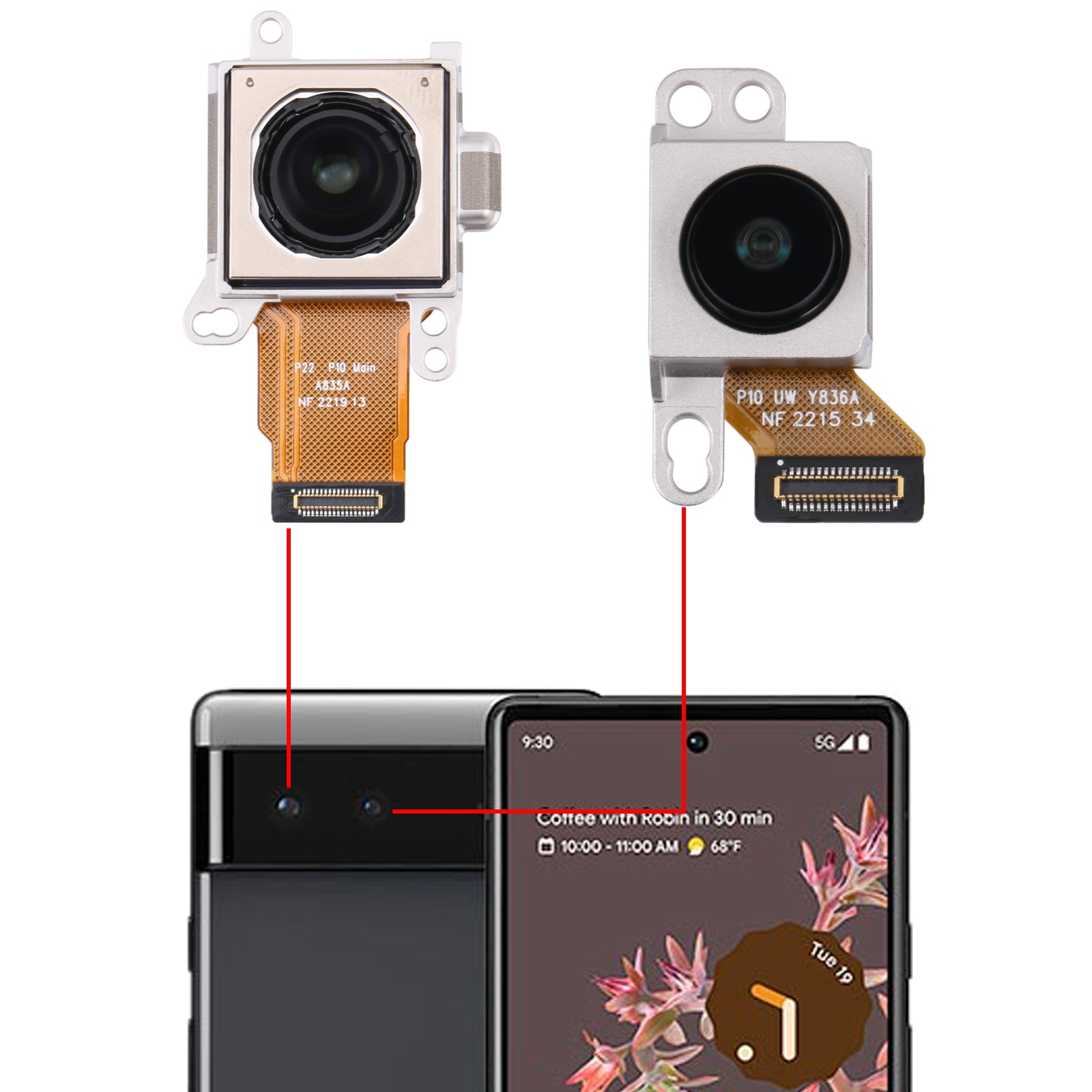 For-Google-Pixel-7-Original-Back-Facing-Camera