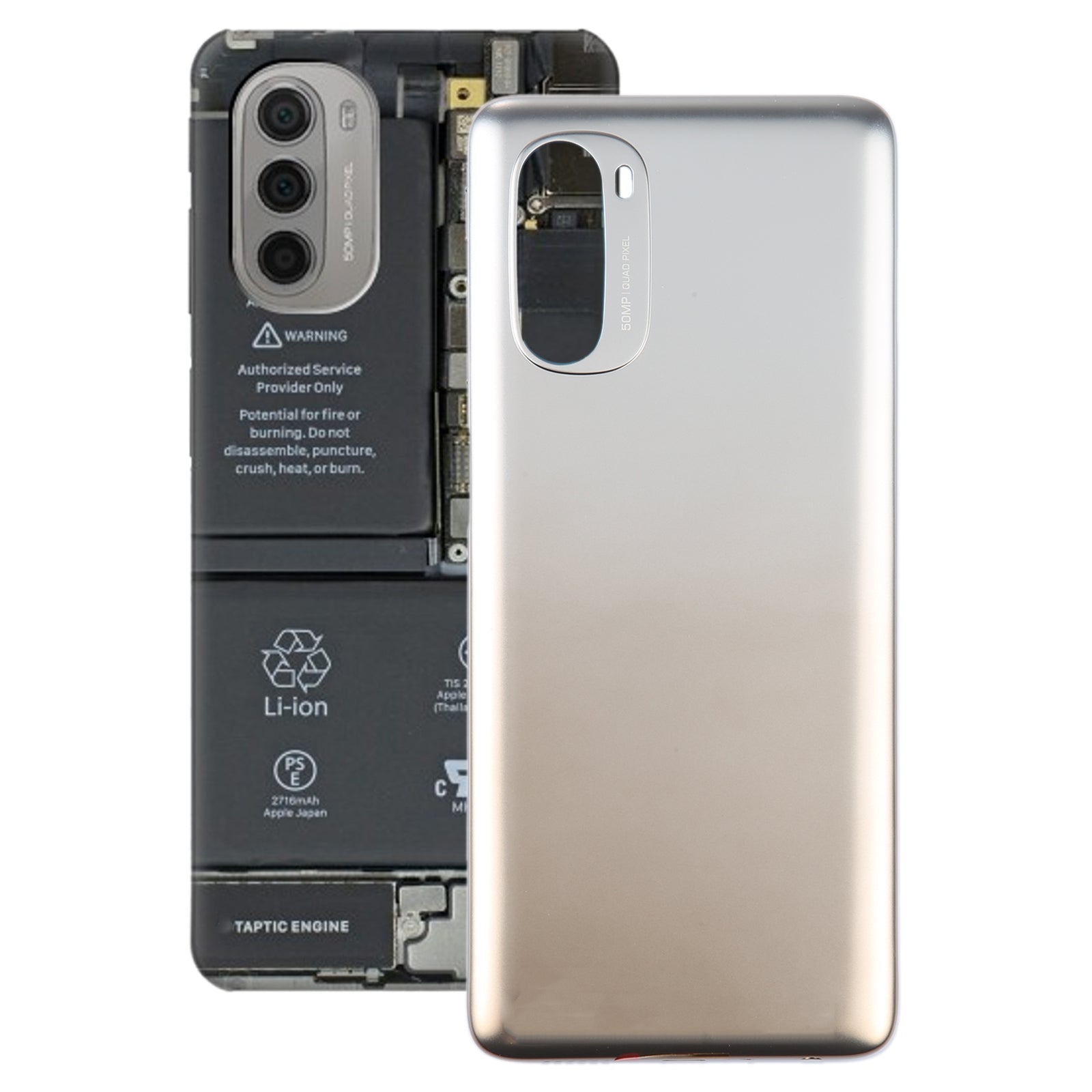 For-Motorola-Moto-G51-5G-Original-Battery-Back-Cover(Gold)