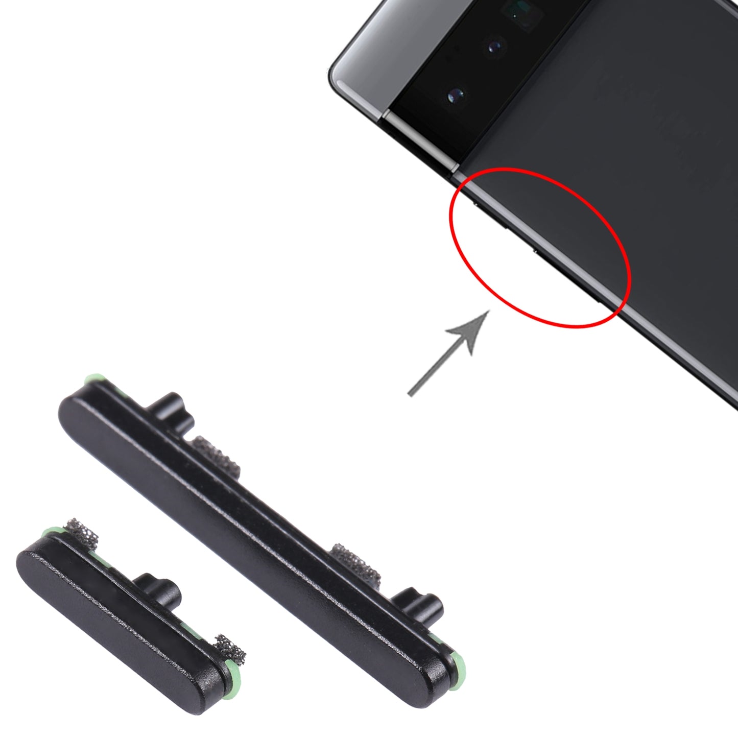 For-Google-Pixel-6-Pro-Original-Power-Button-+-Volume-Button-Control-Button-(Black)