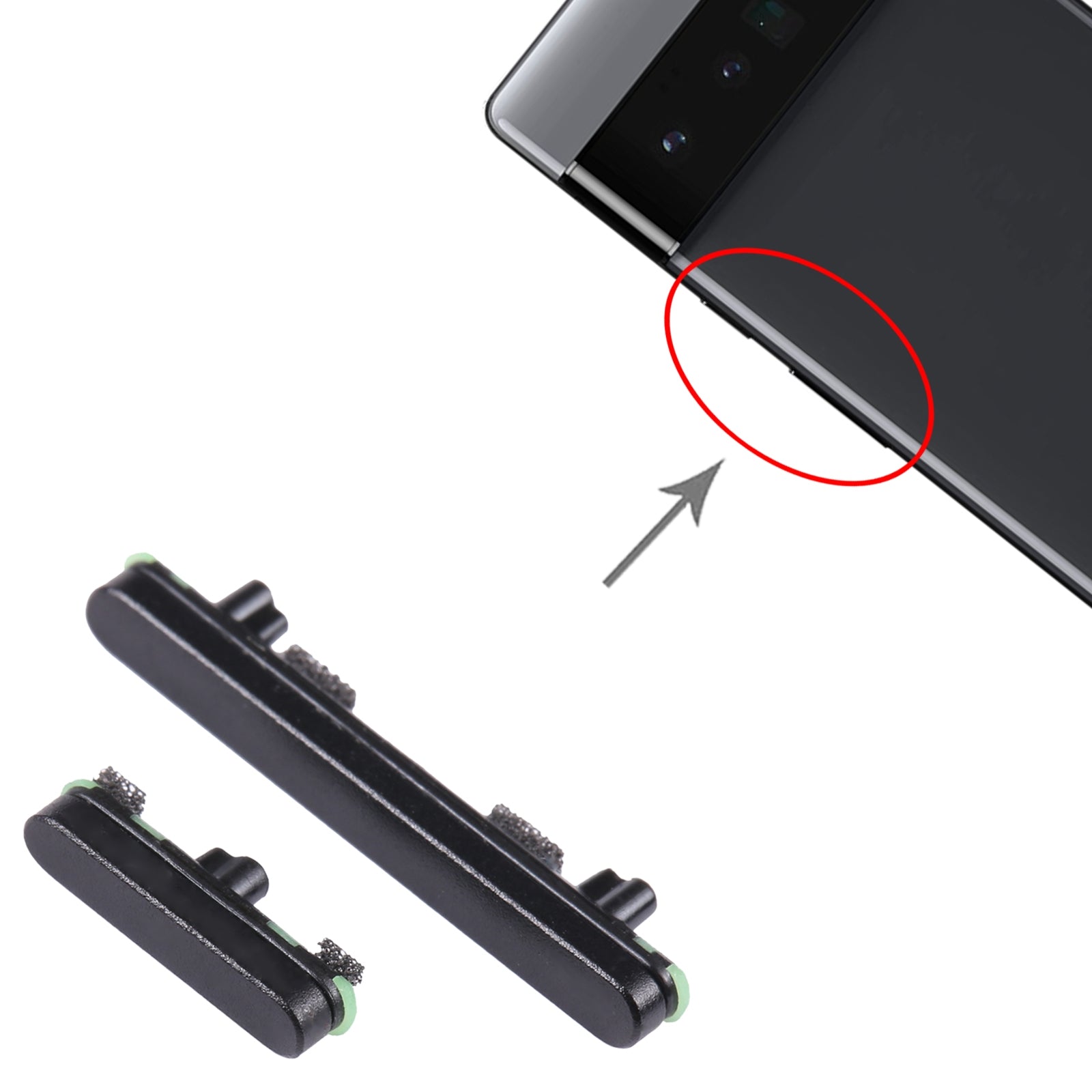 For-Google-Pixel-6-Pro-Original-Power-Button-+-Volume-Button-Control-Button-(Black)