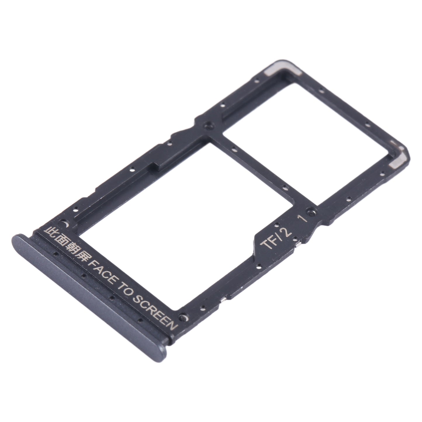 For-Xiaomi-Redmi-Note-12-5G-SIM-Card-Tray-+-SIM-/-Micro-SD-Card-Tray-(Black)
