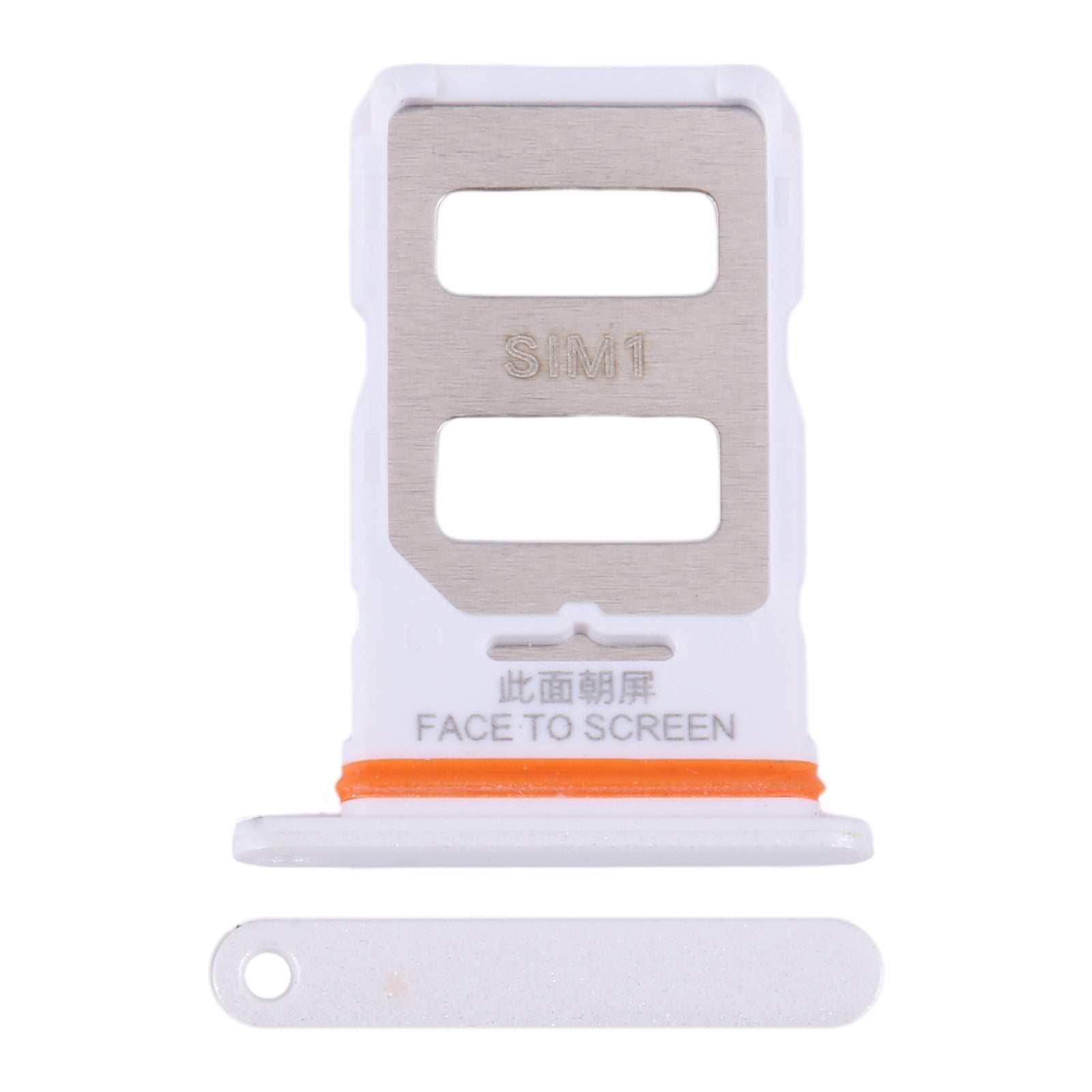 For-Xiaomi-Redmi-Note-13-Pro-5G-SIM-Card-Tray-+-SIM-Card-Tray-(White)