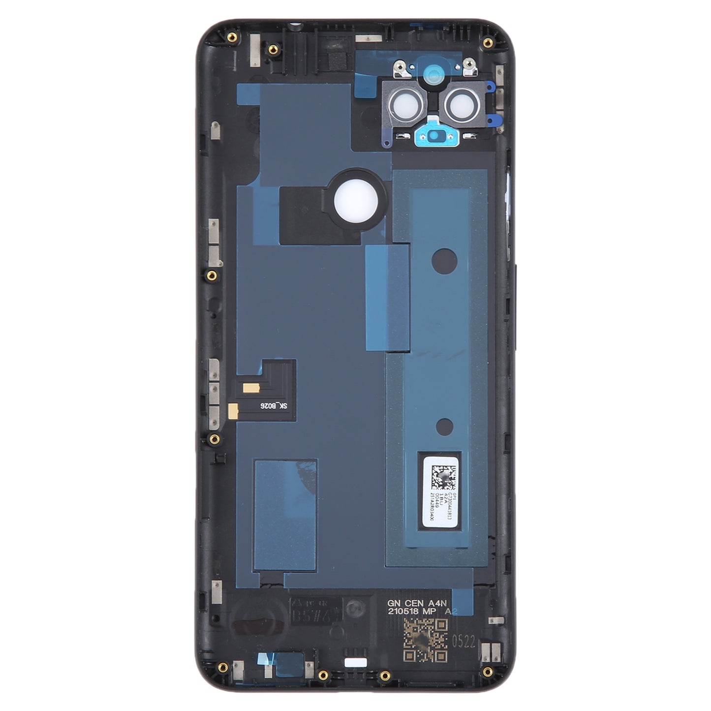 For-Google-Pixel-4A-5G-Battery-Back-Cover-with-Camera-Lens-Frame(Black)