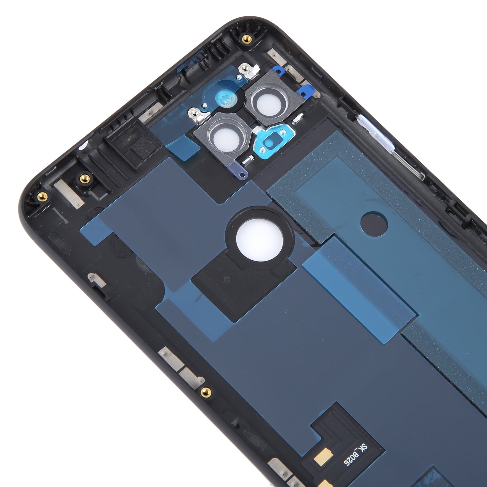 For-Google-Pixel-4A-5G-Battery-Back-Cover-with-Camera-Lens-Frame(Black)