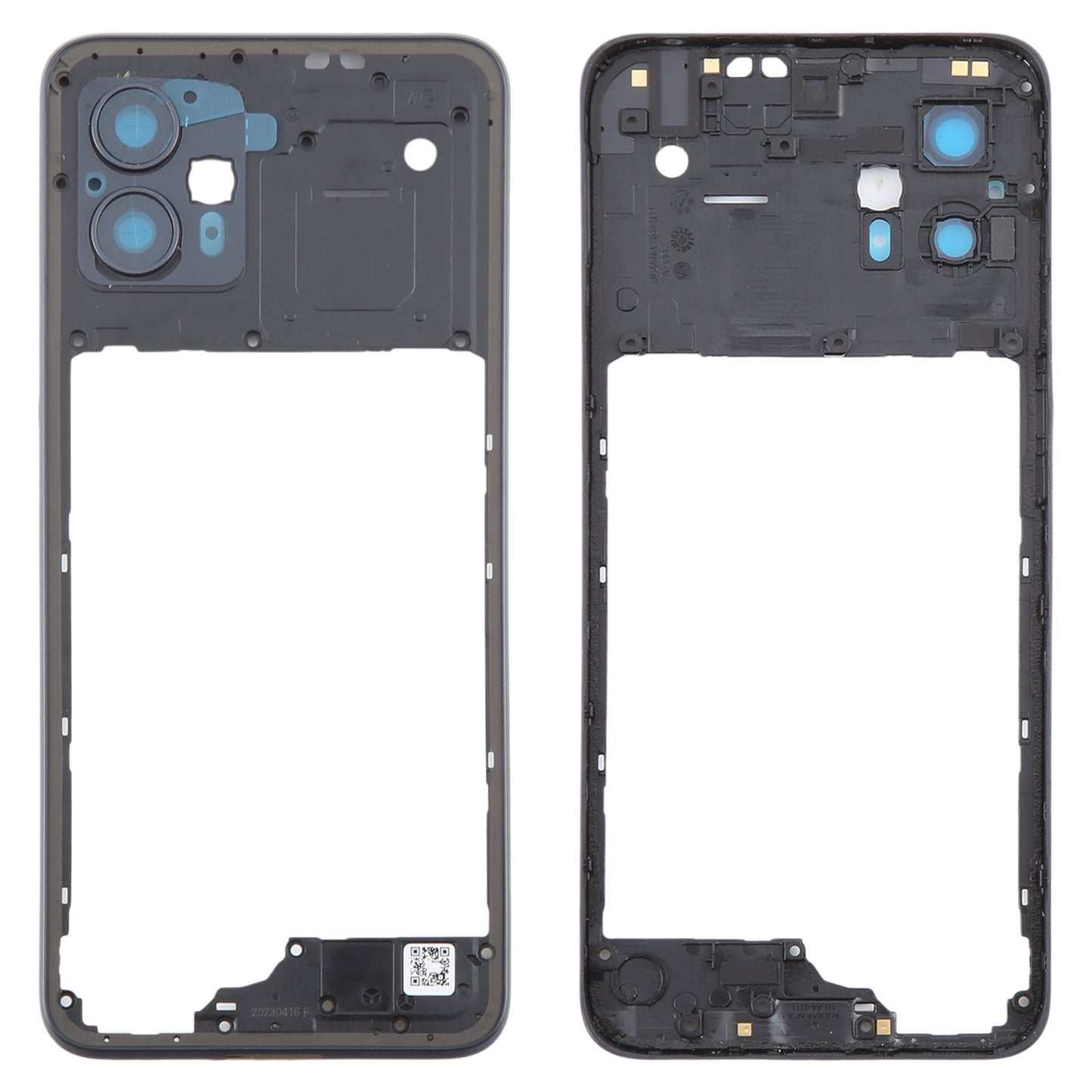 For-Motorola-Moto-G13-Original-Middle-Frame-Bezel-Plate-(Black)