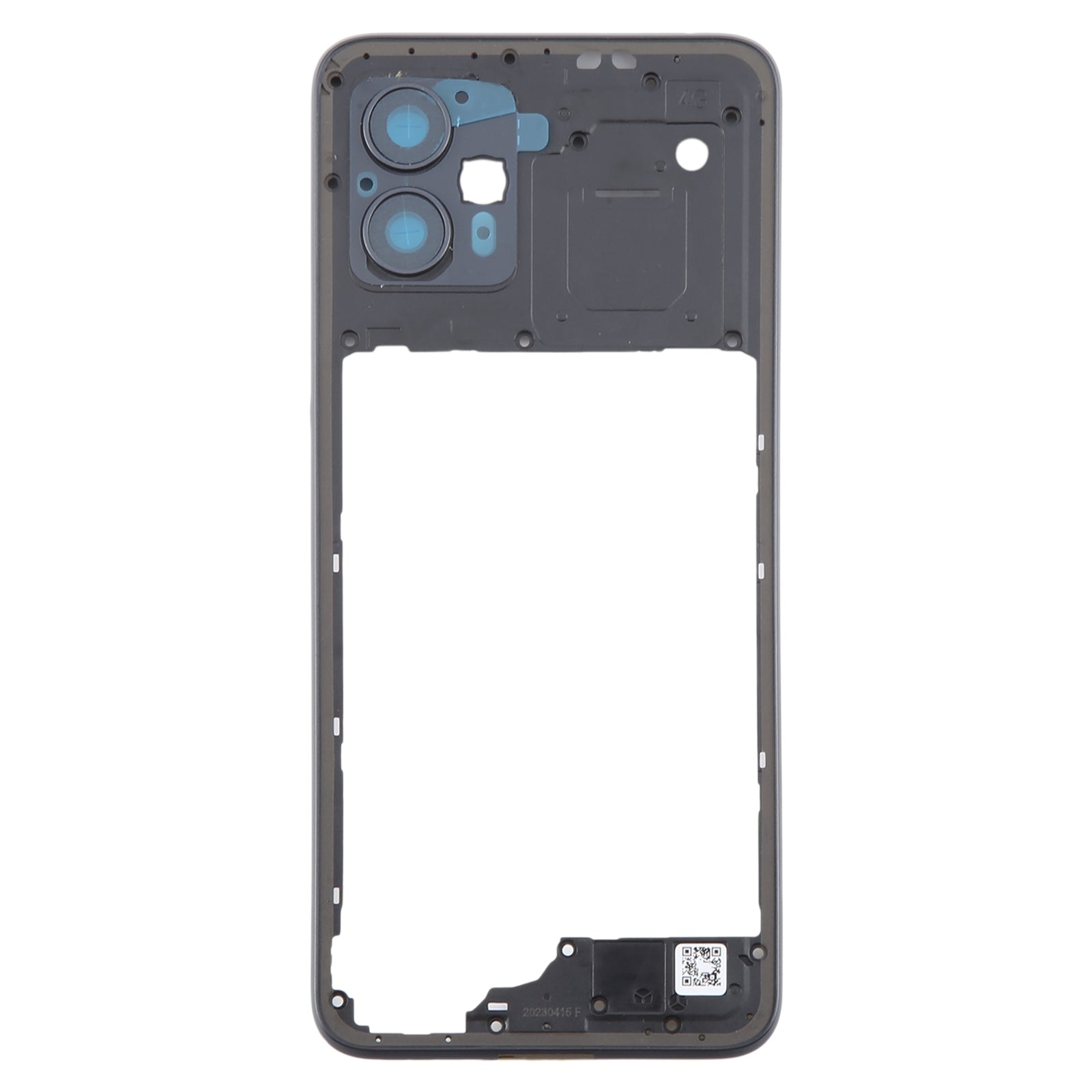 For-Motorola-Moto-G13-Original-Middle-Frame-Bezel-Plate-(Black)