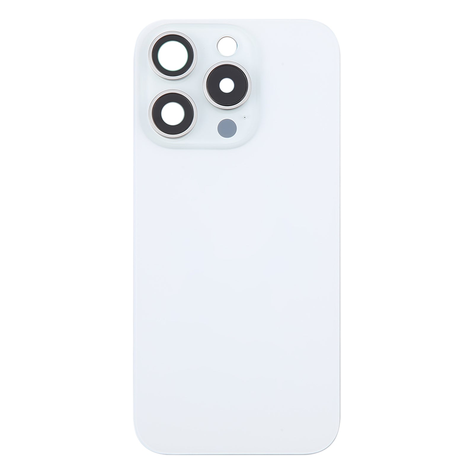 For iPhone 16 Pro Original Glass Battery Back Cover with Camera Lens Cover(White)